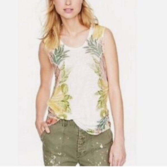 J. Crew Collectors Tees Fruit Salad White Multi Cotton Blend Tank Size Small - Picture 2 of 11